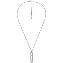 Diesel Kette OVAL D LOGO Edelstahl Silber