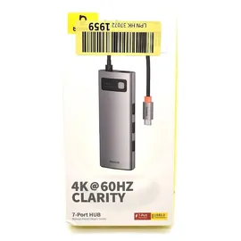 Baseus USB C Hub 7 in 1 Adapter mit 4K@60Hz HDMI, 100W PD, 3 A 3.0 5Gbps, SD/TF Kartenleser, Docking Station für iPhone 15, Laptop MacBook/Surface Pro/iPad/Steam Deck/Rog Ally/Samsung