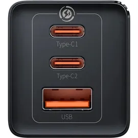 Baseus GaN5 Pro 2xUSB-C + USB 65W (black)
