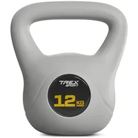 Trex sport Kettlebell 12 kg Kugelhantel Trainingsgerät grau