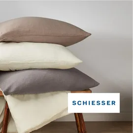 SCHIESSER Molly Musselin Offwhite 155 x 220 cm + 80 x 80 cm