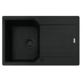 Franke Urban UBG 611-78 links Einbauspüle schwarz 760 x 480 mm Excenterbetätigung