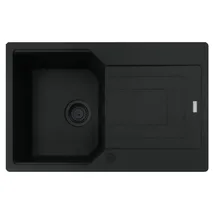 Franke Urban UBG 611-78 links Einbauspüle schwarz 760 x 480 mm Excenterbetätigung