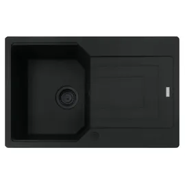 Franke Urban UBG 611-78 links Einbauspüle schwarz 760 x 480 mm Excenterbetätigung