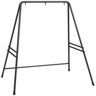 Outsunny Hängestuhlgestell Hängesesselgestell aus Stahl Ständer für Hängestuhl max. 150 kg Belastbar für Indoor Outdoor Schwarz 178 x 143 x 180 cm