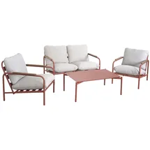 Mendler HWC-O11 Loungeset terrakotta/beige