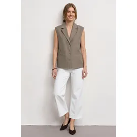 STREET ONE Kurzweste mit Reverskragen Beige 34