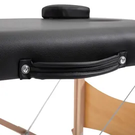 Homcom Massageliege Mobiler Massagetisch Höhenverstellbar Kosmetik Bank Holz