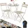 Kesser KESSER® Bistroset 3-teilig Bistrotisch mit 2 klappbaren Stühle Set Balkonset Balkonmöbel Klapp-Möbel Gartenset Sitzgarnitur Gartengarnitur Gartenmöbel Sitzgruppe Metall Bistro Gartentisch inkl. Abdeckung