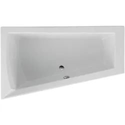 Raumspar-Badewanne Lago II (Ausführung: Raumspar-Badewanne Lago II rechts 1750x500x1350mm Acryl weiß)