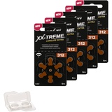 XX-Treme Longlife Extra Hörgerätebatterien Typ 312 PR41 ZL3 1,45 Volt, Farbcode braun, 30 Stück