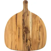aida raw Pizzaschneidebrett »RAW Teak« organisches Design, braun
