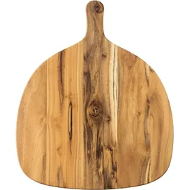 aida raw Pizzaschneidebrett »RAW Teak« organisches Design, braun