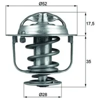 Mahle Thermostat, Kühlmittel MAHLE TX 119 82D für Rover