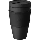 Villeroy & Boch Coffee To Go Becher, Premium Porzellan, 350ml, Mattschwarz