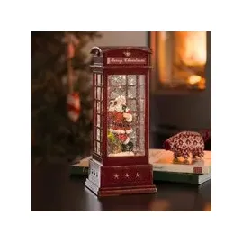 Konstsmide LED Telefonzelle mit Weihnachtsmann 1 LED Warmweiß