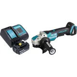 Makita DGA 520 SM1X1 Akku Winkelschleifer 18 V 125 mm X-LOCK Brushless + 1x Akku 4,0 Ah + Ladegerät