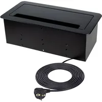 Designlight Einbausteckdose 1,5 m Schwarz 1 St.