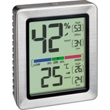 TFA Dostmann Exacto Hygrometer Temperaturstation Digital silber (30.5047.54.K)