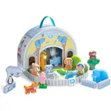 HABA 1306941001 - Spielwelt Zoo, Pappe/Holz, Spielset
