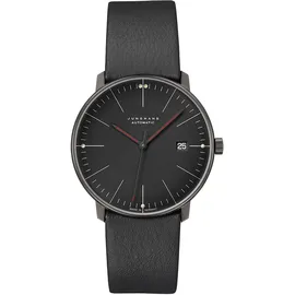 JUNGHANS max Bill Herrenuhr Automatik Bauhaus schwarz