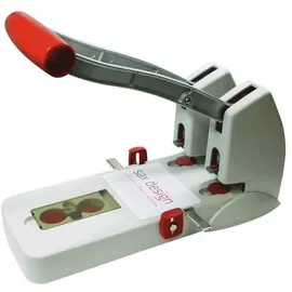 Sax Design 2 Löcher Locher Kunststoff, Metall 150 Blatt 908 Grau, Rot