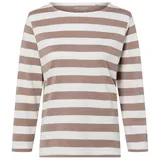 Marie Lund Langarmshirt Ecru/Braun S