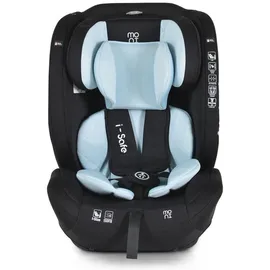 Moni Kindersitz i-Size i-Safe (76-150cm) Isofix, Top Tether, 13-fach verstellbar blau