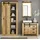 furn.design Badmöbel-Set Stove 5-tlg. Used Wood hell und anthrazit