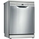 BOSCH SMS2HTI79E Serie 2 freistehender Geschirrspüler - 12 Gedecke - Induktionsmotor - Breite 60 cm - - 46dB - Silber / Inox - Silber