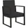 vidaXL Gartensessel 57 x 74,5 x 74,5 cm schwarz 1 St.