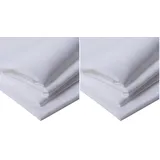 IPEA Futterstoff Stoff Weiß - 200 cm x 150 cm - Made in Italy - Meterware zum Nähen, Kleidung, Futter, Jacken, Hosen, Röcke, Möbel, Kissen - Polyester Stoff zum Futter (Packung mit 2)