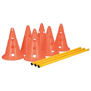 Trixie Dog Activity Hindernisse, 3 St., ø 23 × 30 cm/78 cm, orange/gelb
