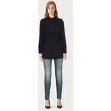 Arizona Skinny-fit-Jeans "Shaping", Damen, Gr. 21, K + L Gr, blau (blau used), Jeans, Obermaterial: 79% Baumwolle, 19% Polyester, 2% Elasthan, Basic, eng lang, Jeans, skinny Passform, normale Leibhöhe, in Stretch-Qualität, Used-Look