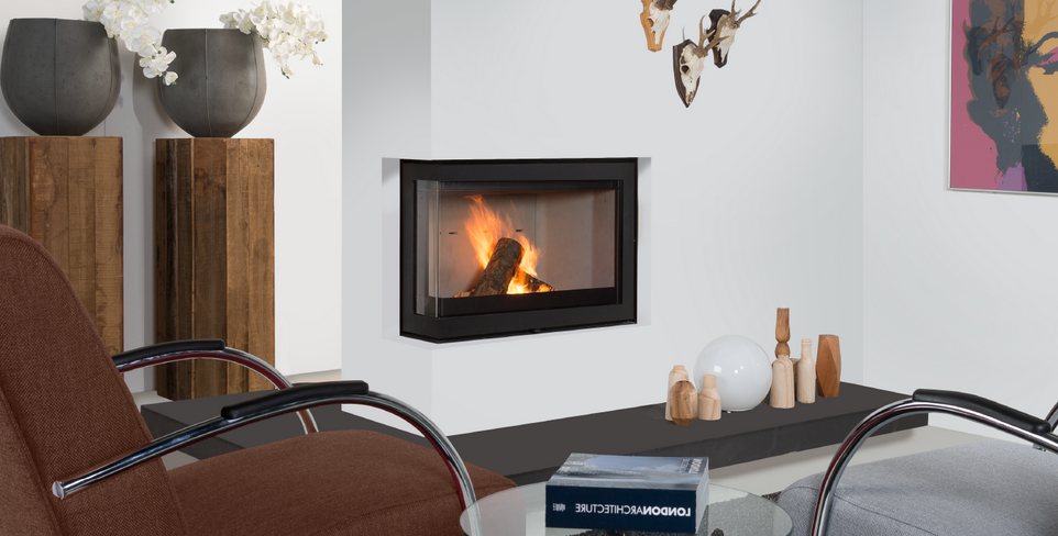 Wanders fires&stoves Holzkamineinsatz | S 75 Ecke Links | 9 kW