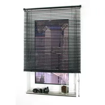 LIEDECO Kunststoff-Jalousie 90 x 220 cm schwarz