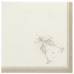 50 Servietten `ROYAL Collection` 1/4-Falz 40 cm x 40 cm gold `Festivities`