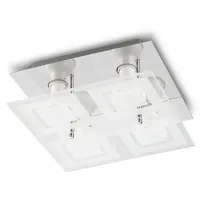 Prolight 367200204 Plafoniera Quadrata Vetro LED 4 x 3 W