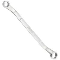 KS Tools EDELSTAHL Doppel-Ringschlüssel, gekröpft, 14x17mm