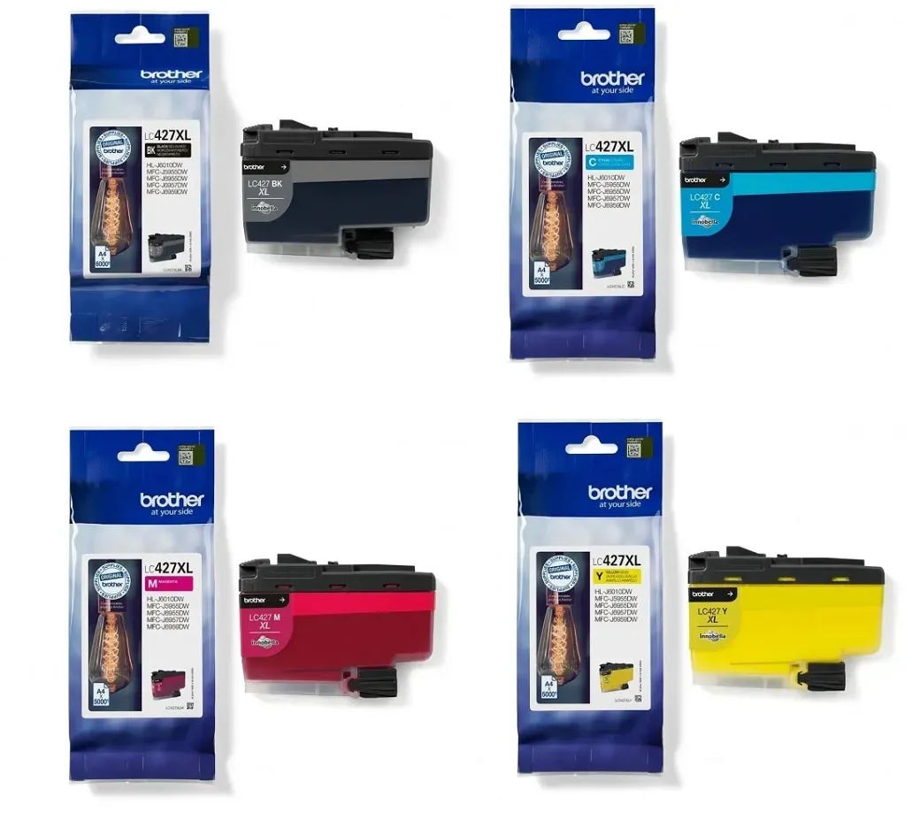 Brother Tinten-Set LC-427XL Multipack Cyan Magenta Gelb Schwarz HL-J6010 MFC-J5955 MFC-J6955 MFC-J6957 MFC-J6959 Toner Tonerset LC427 LC427XL Patrone Kartusche LC427XlBK LC427XLC LC427XLM LC427XLY