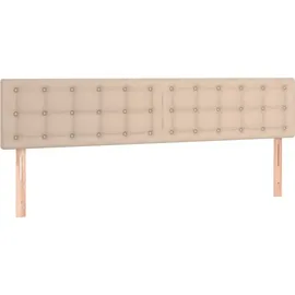 vidaXL Boxspringbett Matratze Cappuccino-Braun 180x200 cm Kunstleder