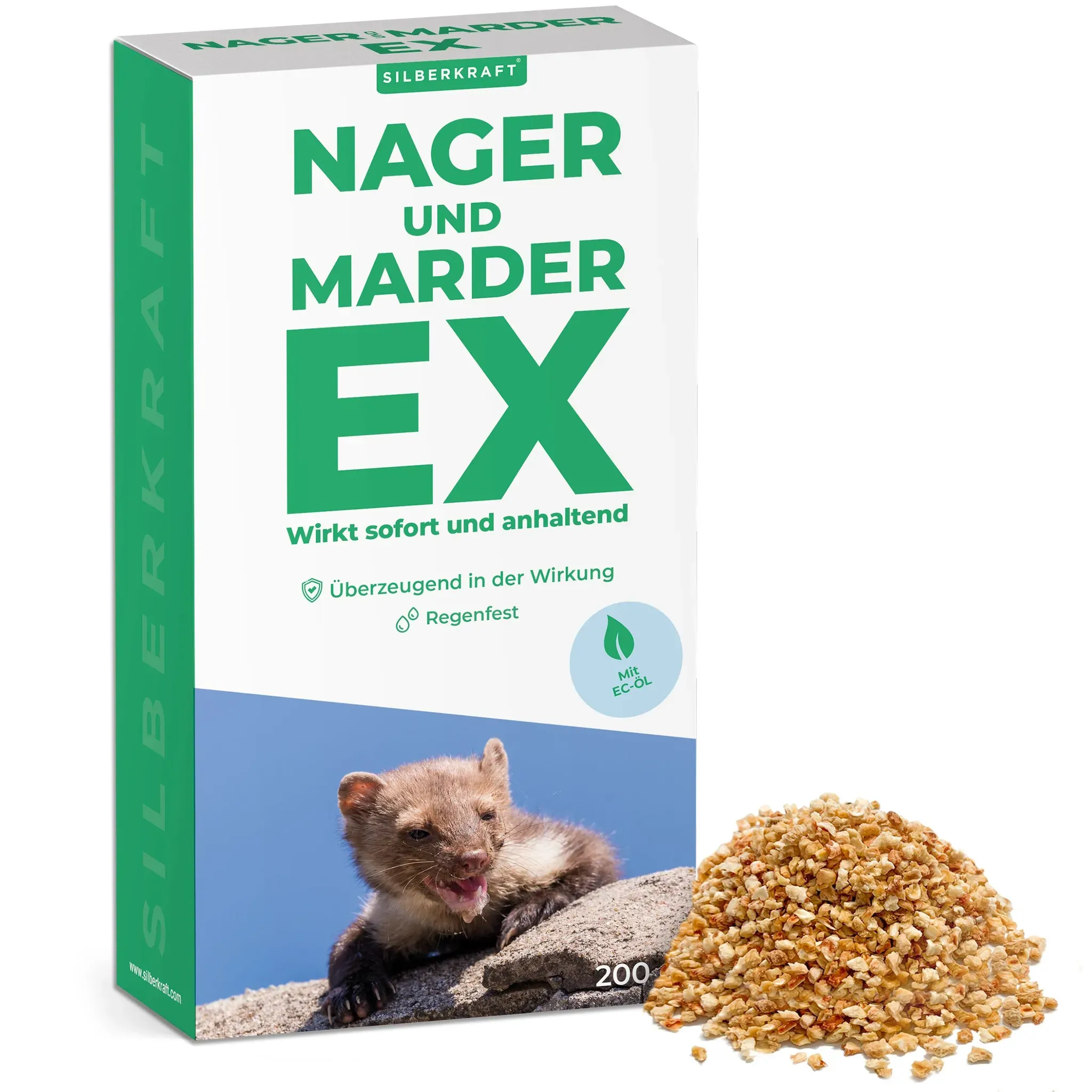 Silberkraft Ratten, Marder & Nager Ex Granulat 200 g