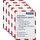 Magnetoplan magnetofix Magnetrahmen SAFETY, 5 Stück, A4, rot-weiß