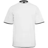 URBAN CLASSICS Contrast Tall Tee - Weiß - 4XL
