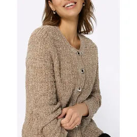 Witt Weiden Strickjacke in camel-ecru-meliert | Gr.: 36