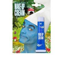 NET TOYS Blaue Schminke Schlumpf Make up Avatar Tube Faschingsschminke blau Schminkcreme Karnevalsschminke