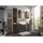 BASIC by Balculina Mid.you Hochschrank 34 x 190 cm Schwarz Holzwerkstoff