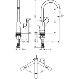 Hansgrohe Rebris S 210 72536670