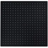 vidaXL Regenbrause Edelstahl 50x50 cm Quadrat Schwarz