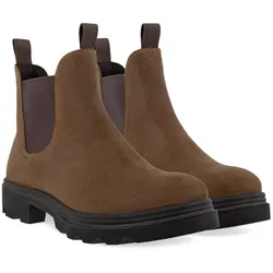 ECCO Stiefelette Grainer Chelsea Boot (Nubukleder, wasserdicht) dunkelbraun Damen